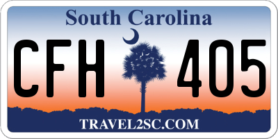 SC license plate CFH405