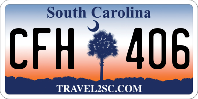 SC license plate CFH406
