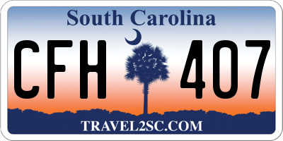 SC license plate CFH407