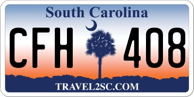 SC license plate CFH408
