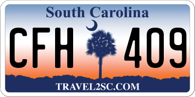 SC license plate CFH409