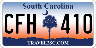 SC license plate CFH410