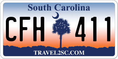 SC license plate CFH411
