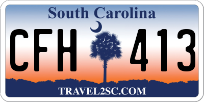 SC license plate CFH413