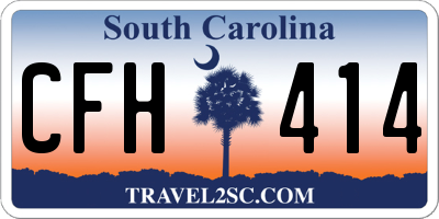 SC license plate CFH414