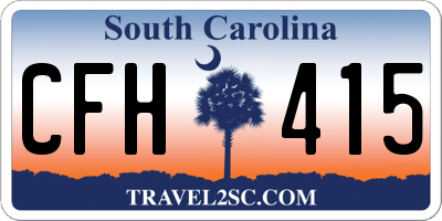 SC license plate CFH415