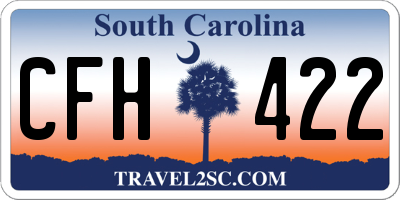 SC license plate CFH422