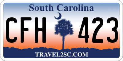 SC license plate CFH423