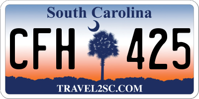 SC license plate CFH425
