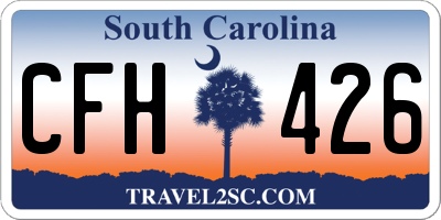 SC license plate CFH426