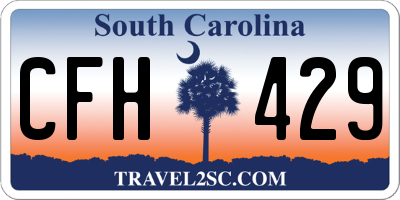 SC license plate CFH429
