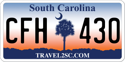 SC license plate CFH430
