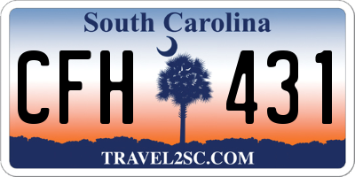SC license plate CFH431