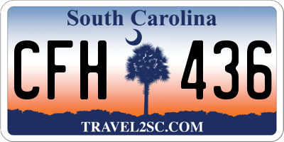 SC license plate CFH436