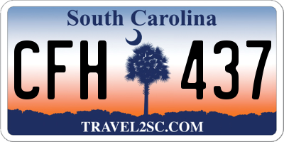 SC license plate CFH437