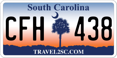 SC license plate CFH438