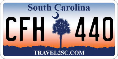 SC license plate CFH440