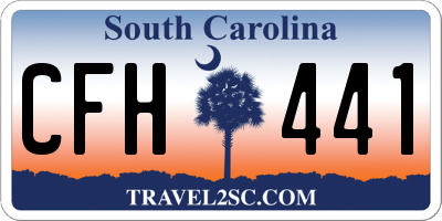 SC license plate CFH441