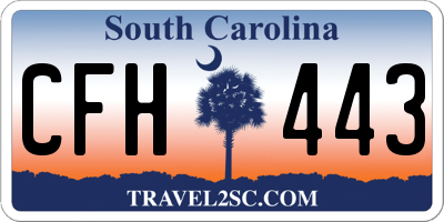 SC license plate CFH443