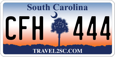 SC license plate CFH444