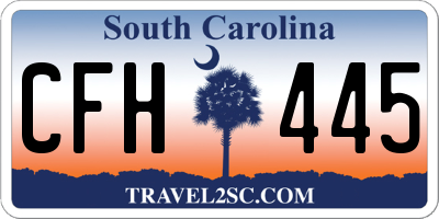 SC license plate CFH445