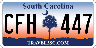 SC license plate CFH447