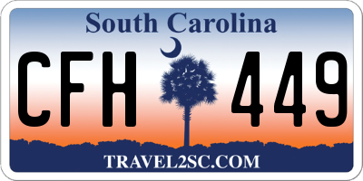 SC license plate CFH449