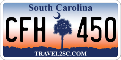 SC license plate CFH450