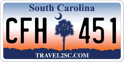 SC license plate CFH451