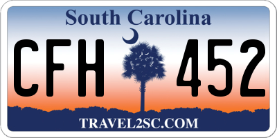 SC license plate CFH452
