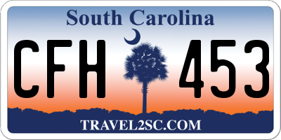 SC license plate CFH453