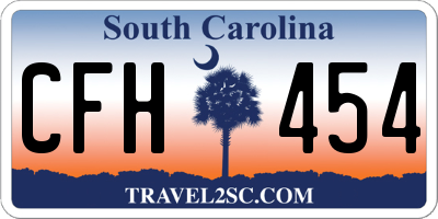 SC license plate CFH454