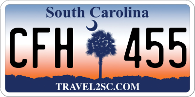 SC license plate CFH455