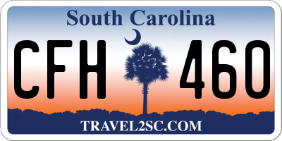 SC license plate CFH460