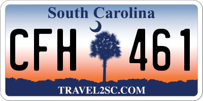 SC license plate CFH461