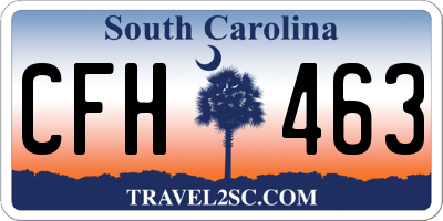 SC license plate CFH463