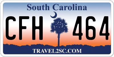 SC license plate CFH464