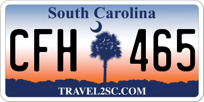SC license plate CFH465
