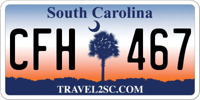 SC license plate CFH467