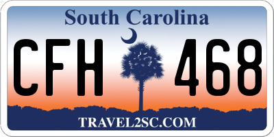 SC license plate CFH468