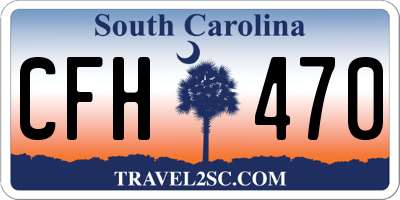 SC license plate CFH470