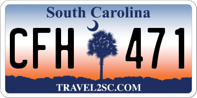 SC license plate CFH471