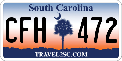 SC license plate CFH472