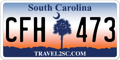 SC license plate CFH473