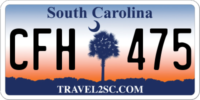 SC license plate CFH475