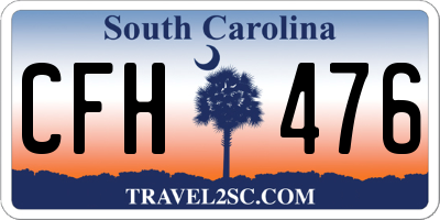 SC license plate CFH476