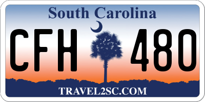 SC license plate CFH480