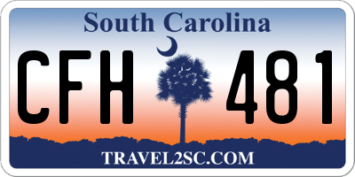 SC license plate CFH481