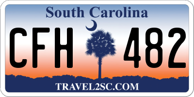 SC license plate CFH482