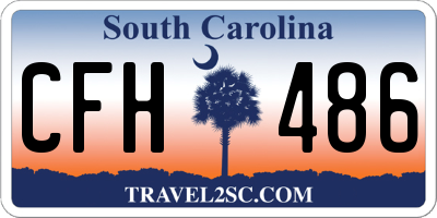 SC license plate CFH486